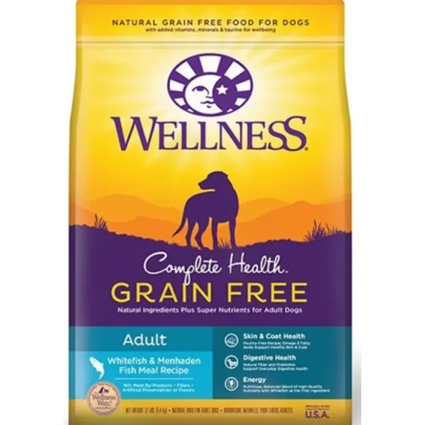 Wellness Complete Health Grain Free Natural Adult Whitefish and Menhaden Fish Meal Recipe Dry Dog Food - Pet Home | The Perfect Pet Supplies Shopping Experience