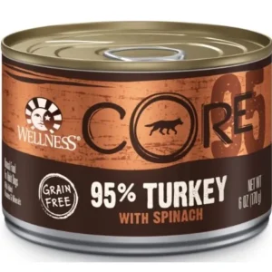 Wellness CORE Grain Free Natural 95% Turkey and Spinach Recipe Wet Canned Dog Food - Pet Home | The Perfect Pet Supplies Shopping Experience