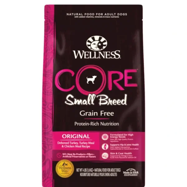 Wellness CORE Grain Free Natural Small Breed Health Turkey and Chicken Recipe Dry Dog Food - Pet Home | The Perfect Pet Supplies Shopping Experience