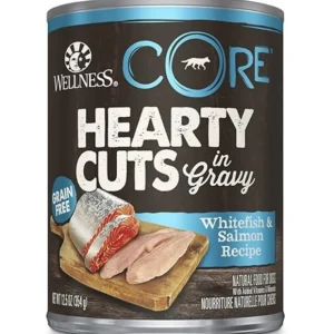 Wellness CORE Natural Grain Free Hearty Cuts Whitefish and Salmon Canned Dog Food - Pet Home | The Perfect Pet Supplies Shopping Experience