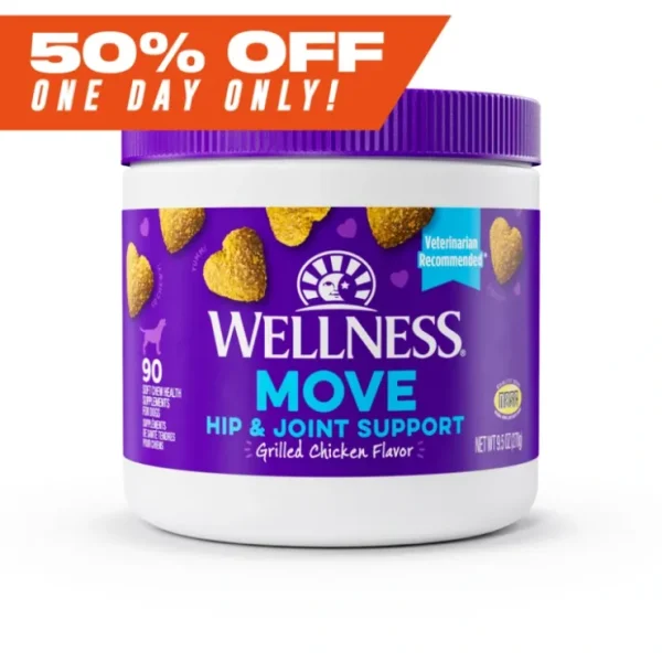 Wellness Grilled Chicken Flavored Soft Chews Hip &Joint Health Supplements for Dogs - Pet Home | The Perfect Pet Supplies Shopping Experience