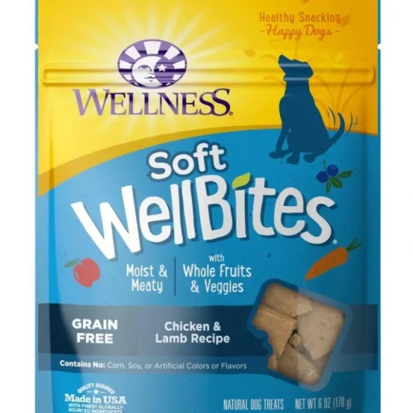 Wellness Natural Grain Free Wellbites Chicken and Lamb Recipe Dog Treats - Pet Home | The Perfect Pet Supplies Shopping Experience