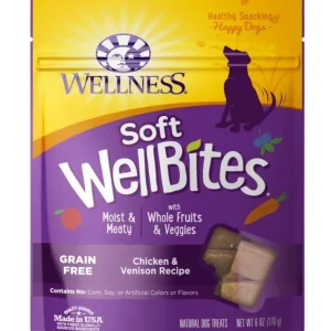 Wellness Natural Grain Free Wellbites Soft Chicken and Venison Recipe Dog Treats - Pet Home | The Perfect Pet Supplies Shopping Experience