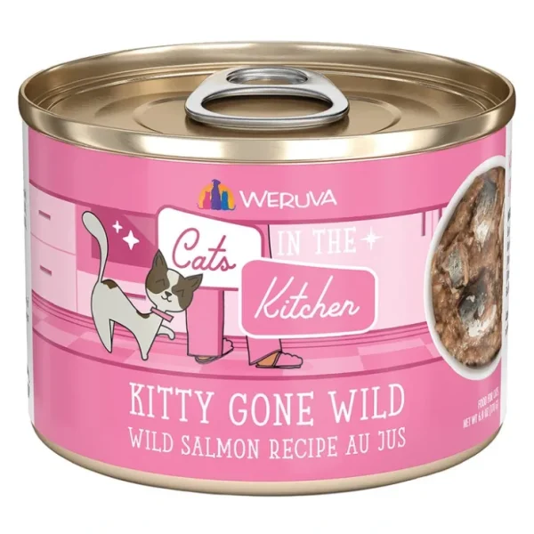 Weruva, Can Feline -Kitty Gone Wild-Wild Salmon-170g - Minced - Wet Cat Food - Pet Home | The Perfect Pet Supplies Shopping Experience