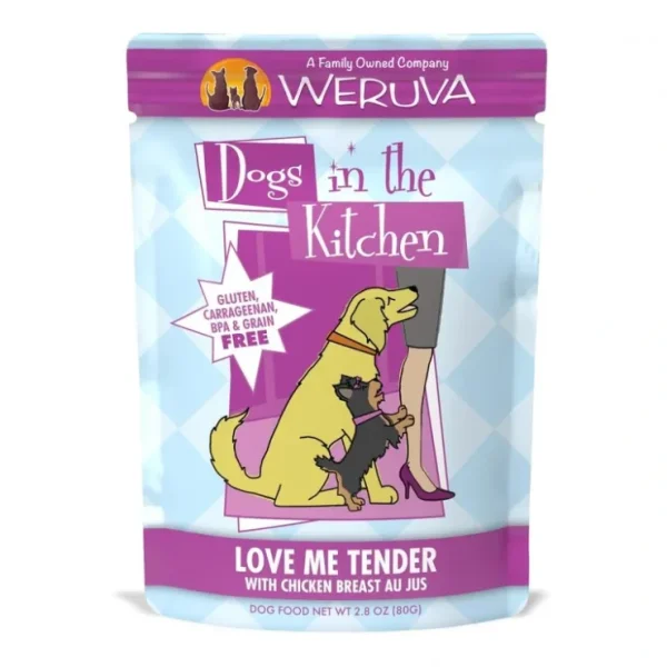 Weruva Dogs in the Kitchen Love Me Tender Grain Free Chicken Dog Food Pouch - Pet Home | The Perfect Pet Supplies Shopping Experience