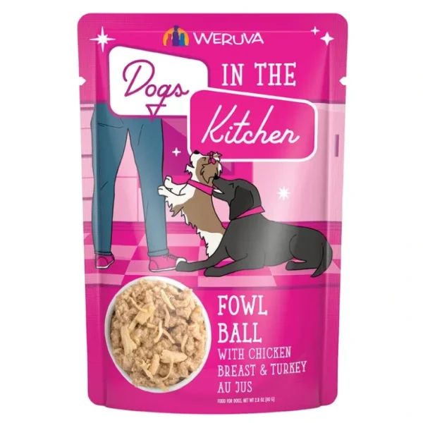 Weruva, Pouch, Adult - Fowl Ball - 80 g - Minced - Wet Dog Food - Pet Home | The Perfect Pet Supplies Shopping Experience