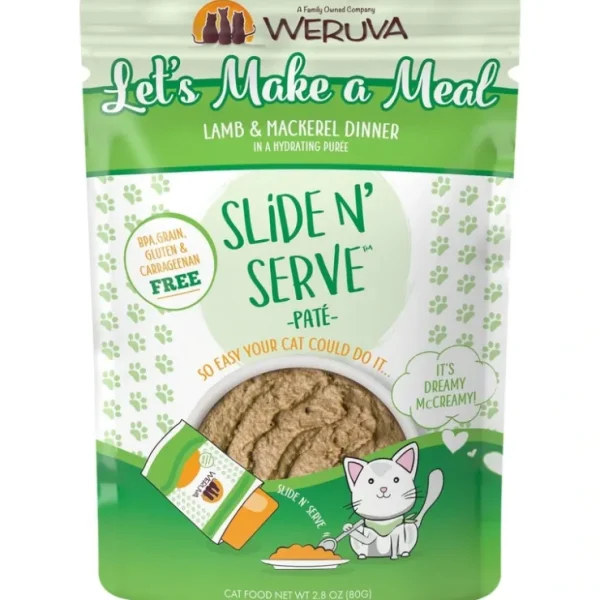 Weruva Slide N' Serve Grain Free Let's Make a Meal Lamb &Mackerel Dinner Wet Cat Food Pouch - Pet Home | The Perfect Pet Supplies Shopping Experience