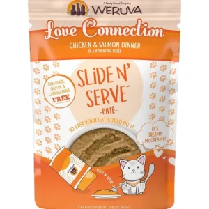 Weruva Slide N' Serve Grain Free Love Connection Chicken &Salmon Dinner Wet Cat Food Pouch - Pet Home | The Perfect Pet Supplies Shopping Experience