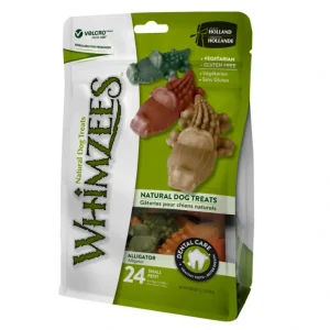 Whimzees, Dental Treat, Alligator Value Pouch - Small- 24 Pc - Pet Home | The Perfect Pet Supplies Shopping Experience