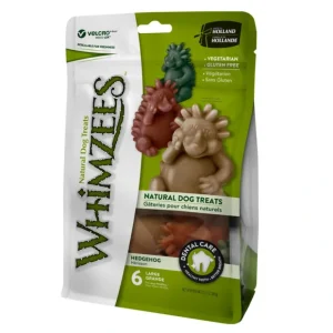 Whimzees, Dental Treat, Hedgehog Value Pouch- Large - 6 Pc - Pet Home | The Perfect Pet Supplies Shopping Experience