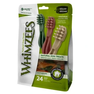 Whimzees, Dental Treat, Toothbrush Star Value Pouch -S-24 Pc - Pet Home | The Perfect Pet Supplies Shopping Experience