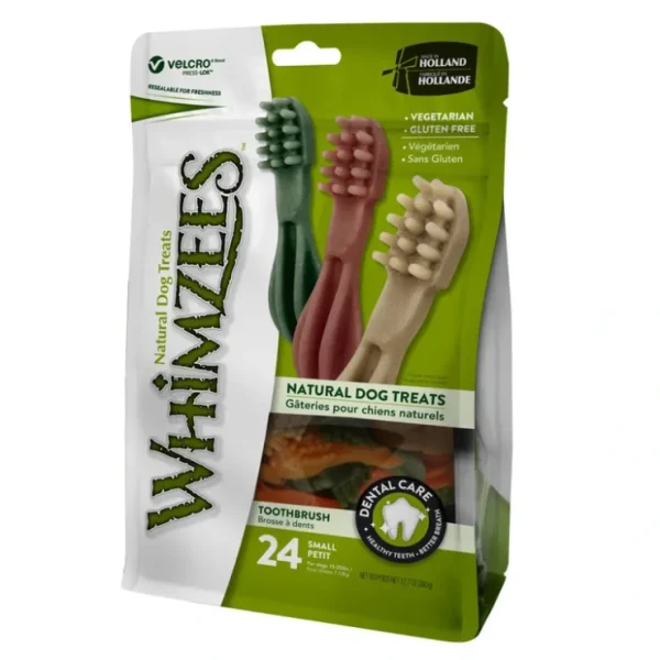 Whimzees, Dental Treat, Toothbrush Star Value Pouch -S-24 Pc - Pet Home | The Perfect Pet Supplies Shopping Experience