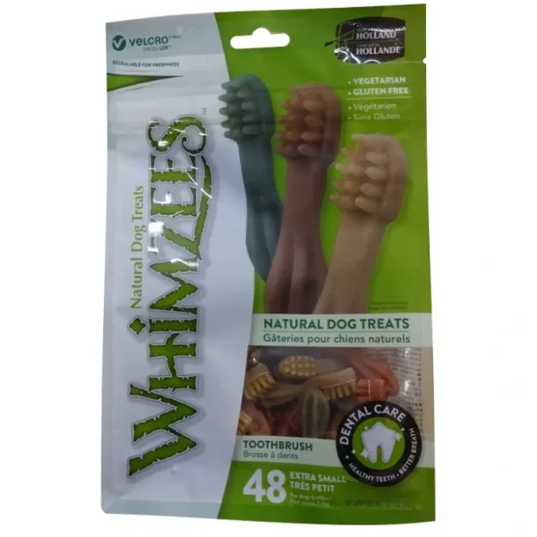 Whimzees Toothbrush Extra Small 48 Pack - Pet Home | The Perfect Pet Supplies Shopping Experience