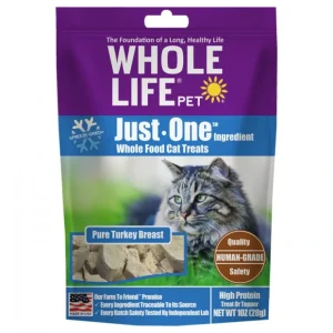 Whole Life Pet Just One Ingredient Freeze Dried Turkey Treats for Cats - Pet Home | The Perfect Pet Supplies Shopping Experience