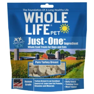 Whole Life Pet Just One Ingredient Freeze Dried Turkey Treats Value Pack for Dogs &Cats - Pet Home | The Perfect Pet Supplies Shopping Experience
