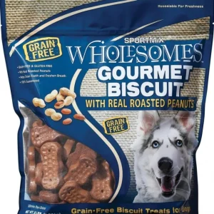 Wholesomes Gourmet Biscuits with Real Roasted Peanuts Grain Free Dog Treats - Pet Home | The Perfect Pet Supplies Shopping Experience