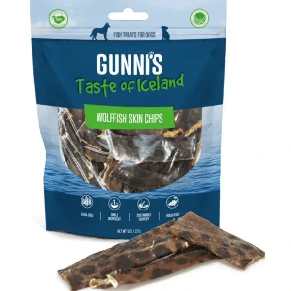 Wolffish Skin Chips 9oz - Pet Home | The Perfect Pet Supplies Shopping Experience