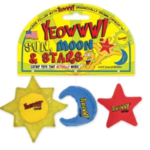 Yeowww! Sun, Moon &Stars Catnip Cat Toy (3 Pk) - Pet Home | The Perfect Pet Supplies Shopping Experience