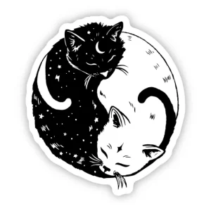 Yin and Yang cat sticker - Pet Home | The Perfect Pet Supplies Shopping Experience