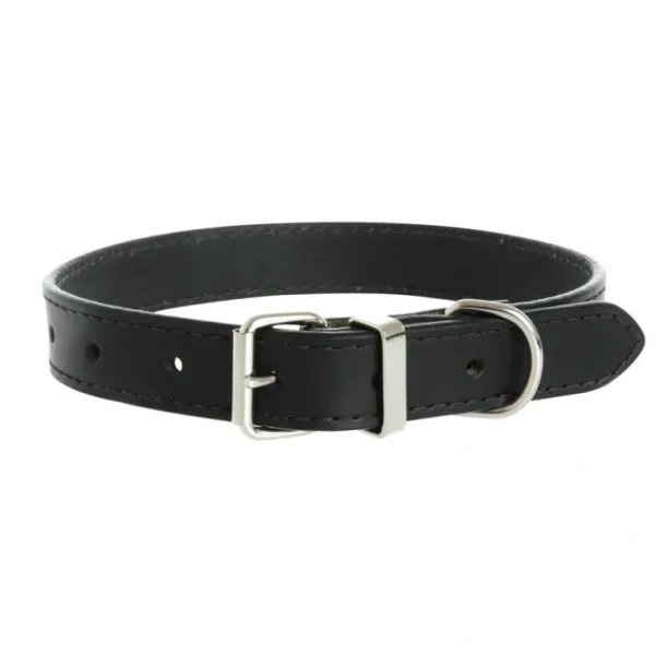 Yours Droolly Sewn Leather Collar Black Large - Pet Home | The Perfect Pet Supplies Shopping Experience