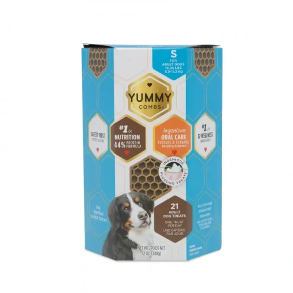 Yummy Combs Ingeniously Shaped Flossing Dental Dog Treats for Small Breed Dogs - Pet Home | The Perfect Pet Supplies Shopping Experience