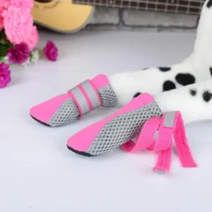 Zeez Dog Fashion Mesh Boots - Pink - Pet Home | The Perfect Pet Supplies Shopping Experience
