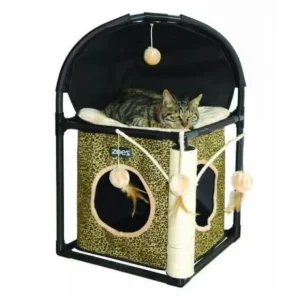 Zeez Feline Cube Fun House 40X40X73Cm - Pet Home | The Perfect Pet Supplies Shopping Experience