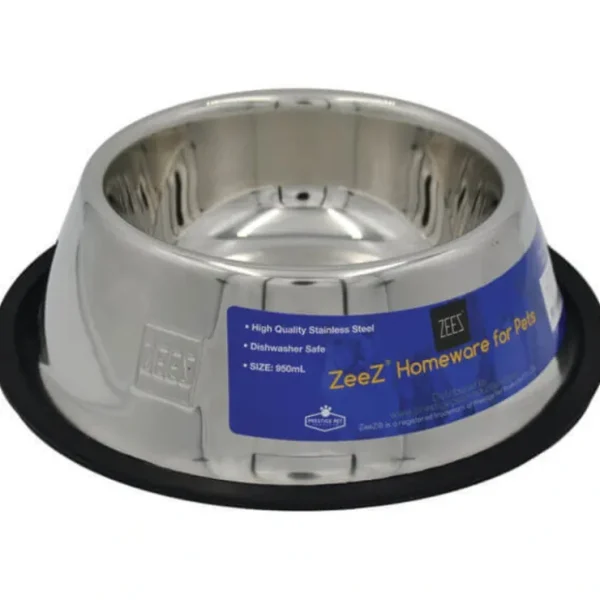 Zeez Non-Skid Cocker Spaniel Bowl 950Ml - 7.5Cm - Pet Home | The Perfect Pet Supplies Shopping Experience