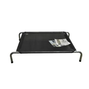 Zeez Platinum Elevated Pet Bed Black Medium 100X73X18Cm - Pet Home | The Perfect Pet Supplies Shopping Experience