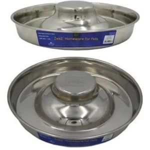 Zeez Stainless Steel Puppy Saucer - 39Cm / 3.5L - Pet Home | The Perfect Pet Supplies Shopping Experience