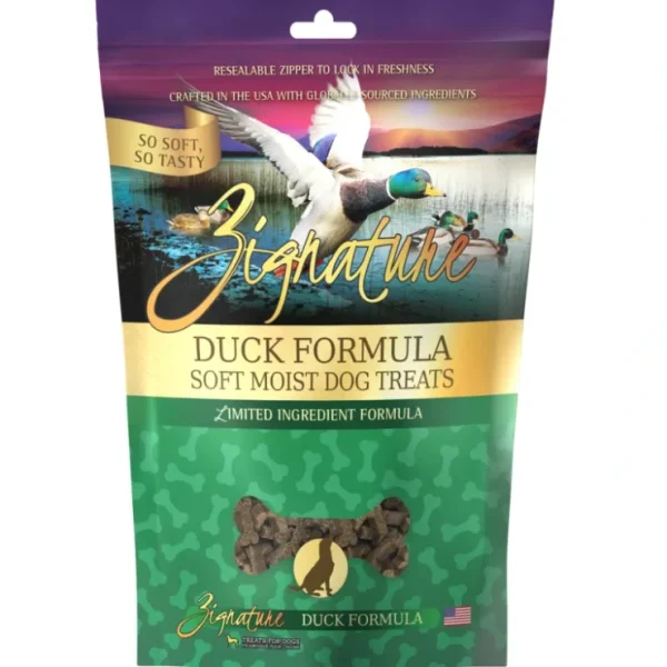 Zignature Soft Moist Dog Treats Duck Formula (4-oz) - Pet Home | The Perfect Pet Supplies Shopping Experience