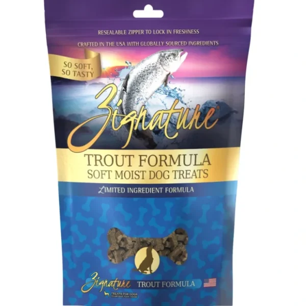 Zignature Soft Moist Dog Treats Trout Formula - Pet Home | The Perfect Pet Supplies Shopping Experience