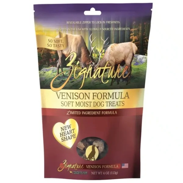Zignature Venison Formula Soft Moist Treats for Dogs - Pet Home | The Perfect Pet Supplies Shopping Experience