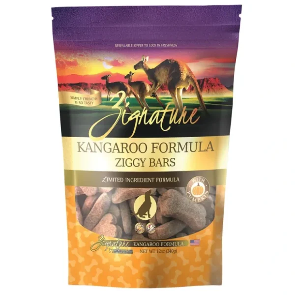 Zignature, Ziggy Bars - Limited Ingredient - Grain Free - Kangaroo - 340 g - Pet Home | The Perfect Pet Supplies Shopping Experience