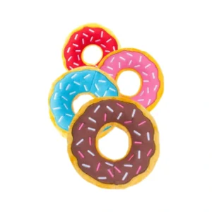 ZippyPaws Donutz Squeaky No Stuffing Plush Dog Toy (Chocolate) - Pet Home | The Perfect Pet Supplies Shopping Experience