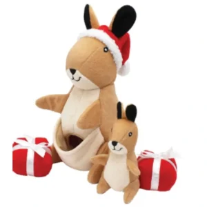 ZippyPaws Holiday Zippy Burrow Festive Kangaroo - Pet Home | The Perfect Pet Supplies Shopping Experience