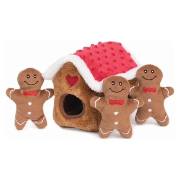 Zippypaws Holiday Zippy Burrow Gingerbread House 17X14Cm - Pet Home | The Perfect Pet Supplies Shopping Experience