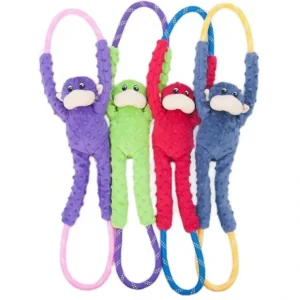 ZippyPaws Monkey RopeTugz Plush Dog Toy (Purple) - Pet Home | The Perfect Pet Supplies Shopping Experience