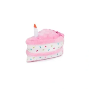 ZippyPaws NomNomz Plush Pink Birthday Cake Dog Toy (Plush Toy) - Pet Home | The Perfect Pet Supplies Shopping Experience