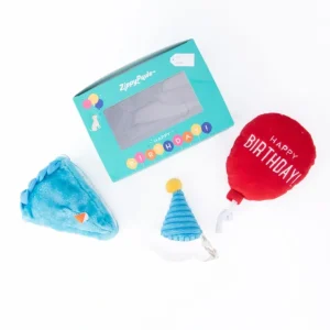 ZippyPaws Pup Birthday Box Dog Toy (3 pk) - Pet Home | The Perfect Pet Supplies Shopping Experience