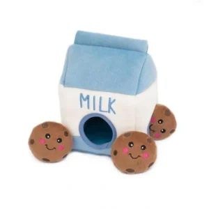 ZippyPaws Zippy Burrow Milk &Cookies Hide &Seek Puzzle Dog Toy - Pet Home | The Perfect Pet Supplies Shopping Experience