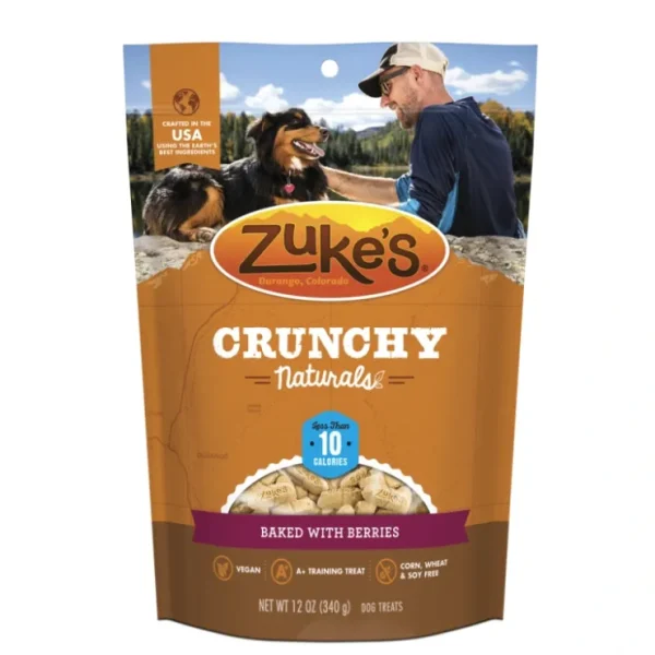 Zukes Crunchy Naturals Baked with Berries 10s Dog Treats - Pet Home | The Perfect Pet Supplies Shopping Experience