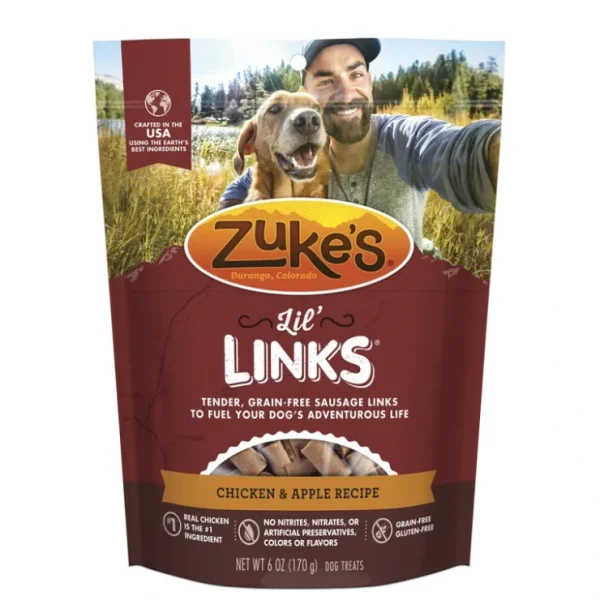 Zukes Lil' Links Grain Free Chicken and Apple Recipe for Dogs - Pet Home | The Perfect Pet Supplies Shopping Experience