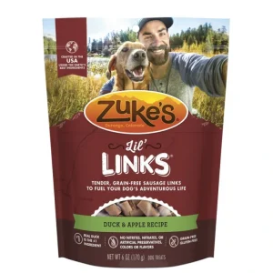 Zukes Lil' Links Grain Free Duck and Apple Recipe for Dogs - Pet Home | The Perfect Pet Supplies Shopping Experience