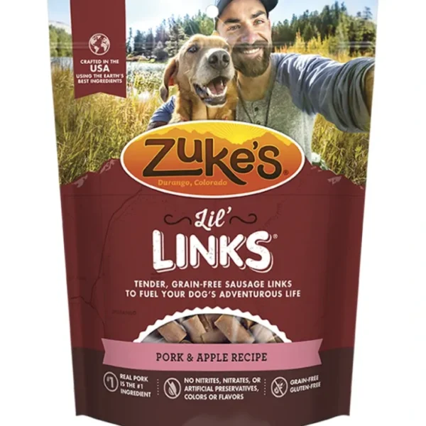 Zukes Lil' Links Grain Free Pork and Apple Recipe for Dogs - Pet Home | The Perfect Pet Supplies Shopping Experience