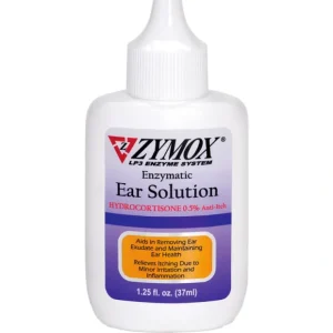 ZYMOX Enzymatic Ear Solution with 0.5% Hydrocortisone (1.25-oz) - Pet Home | The Perfect Pet Supplies Shopping Experience